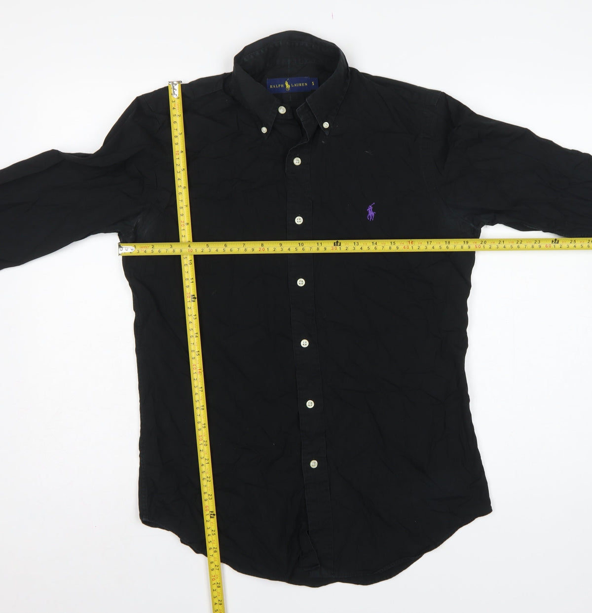 Ralph Lauren Men's Black S Button-Down Long Sleeve Shirt