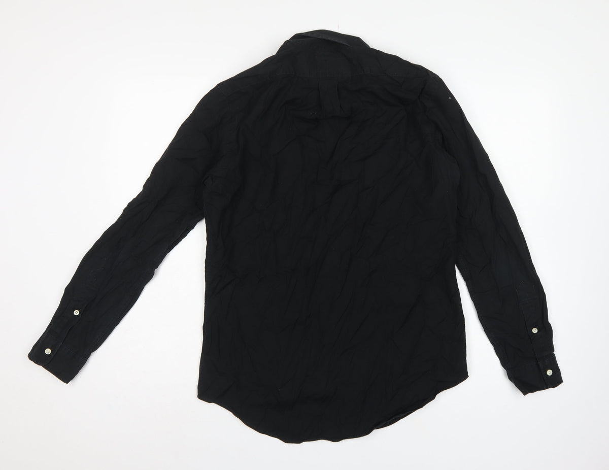Ralph Lauren Men's Black S Button-Down Long Sleeve Shirt