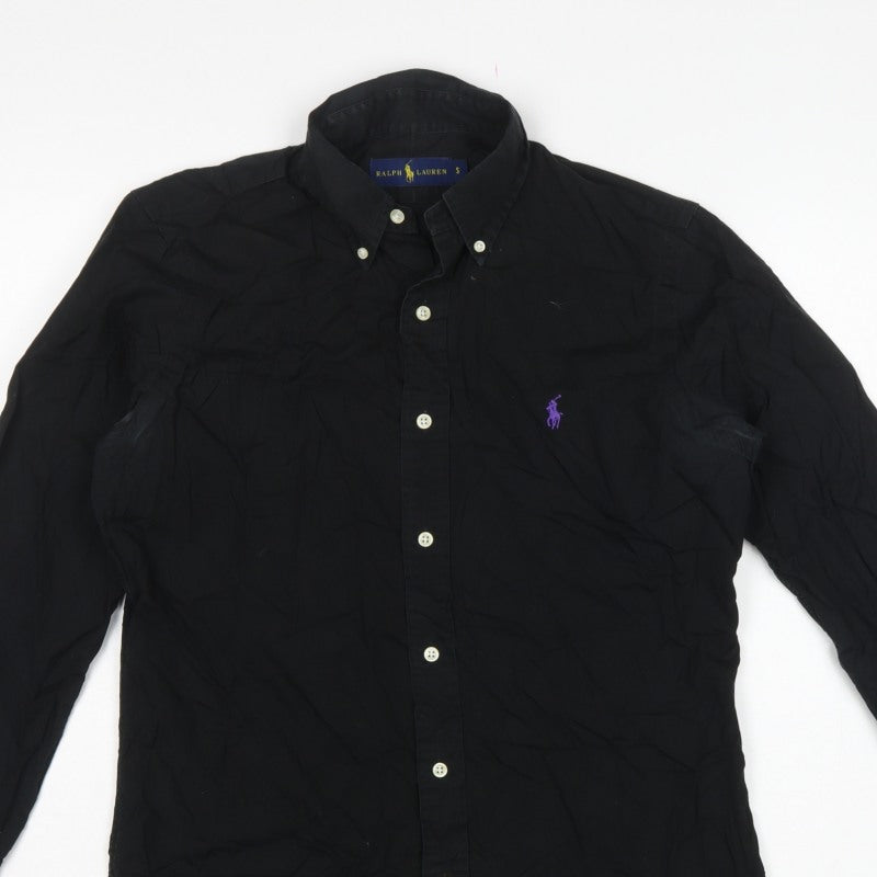 Ralph Lauren Men's Black S Button-Down Long Sleeve Shirt