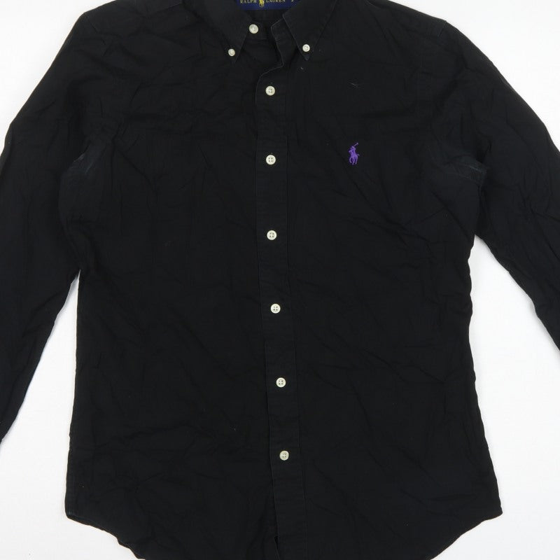 Ralph Lauren Men's Black S Button-Down Long Sleeve Shirt