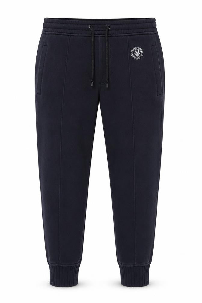 Armani Jeans Men’s Blue XL Logo Drawstring Cuffed Jogger Trousers