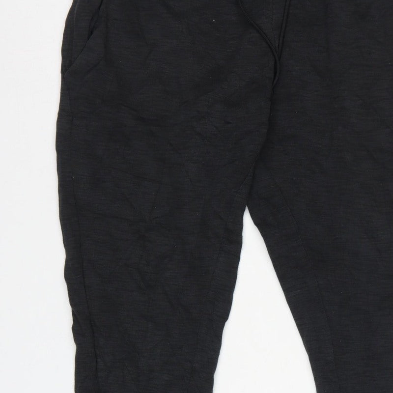 Nike Men’s Black M Tapered Cuffed Jogger Sweatpants Logo