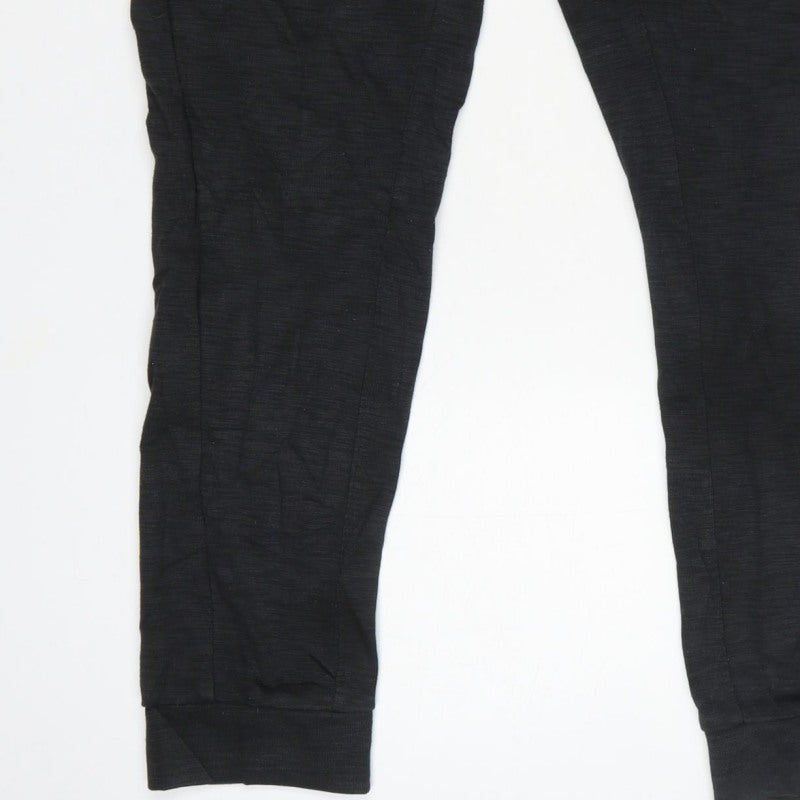 Nike Men’s Black M Tapered Cuffed Jogger Sweatpants Logo