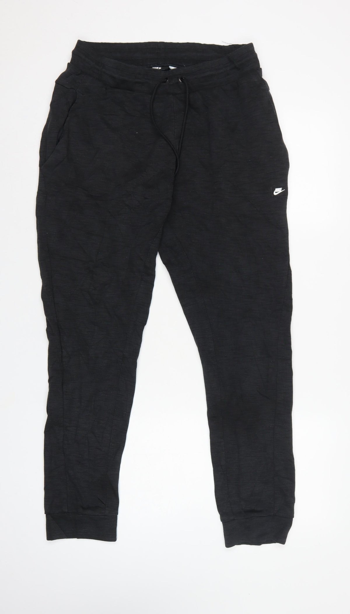 Nike Men’s Black M Tapered Cuffed Jogger Sweatpants Logo
