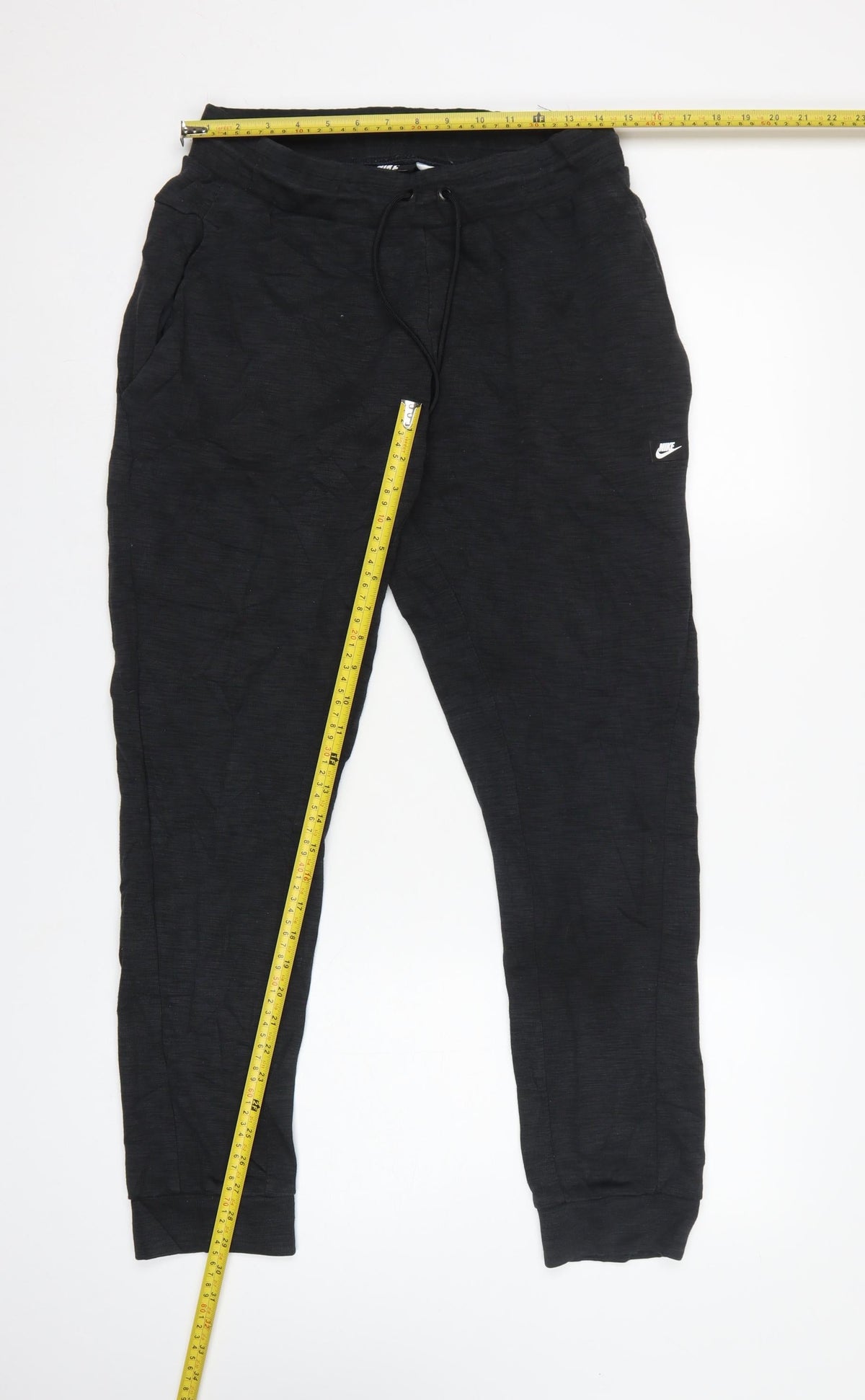 Nike Men’s Black M Tapered Cuffed Jogger Sweatpants Logo