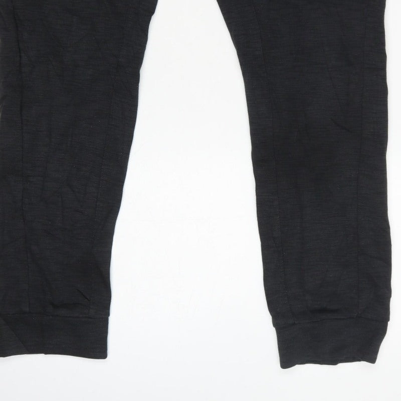 Nike Men’s Black M Tapered Cuffed Jogger Sweatpants Logo