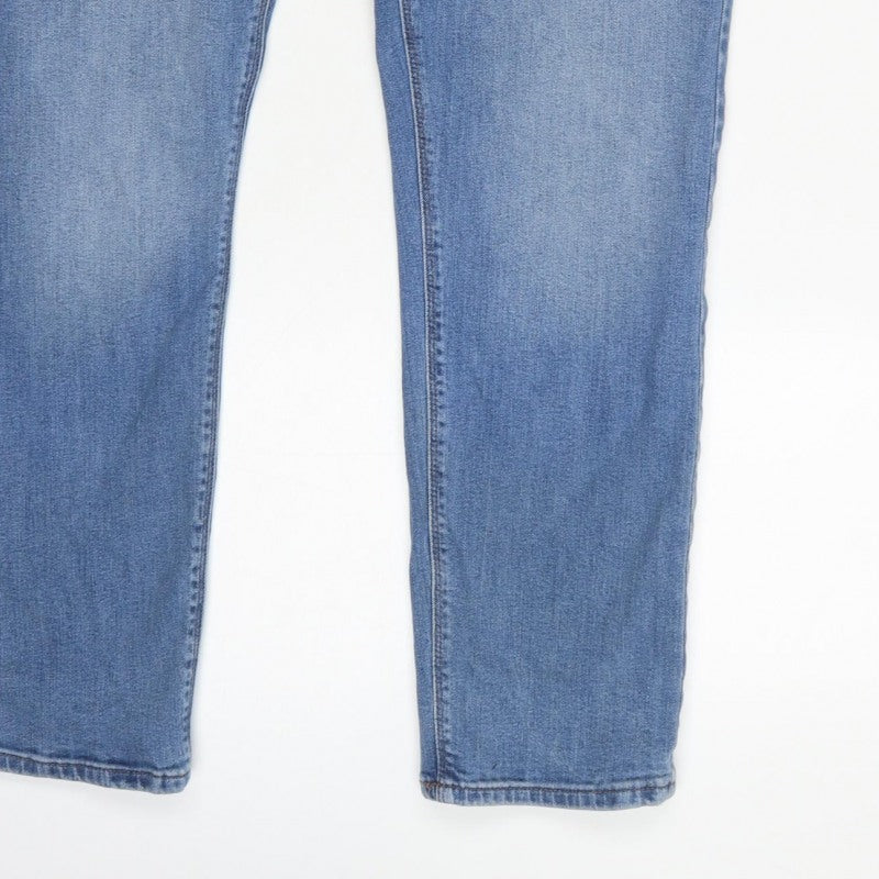 Marks & Spencer Men's Blue 36W 29L Skinny Stretch Jeans
