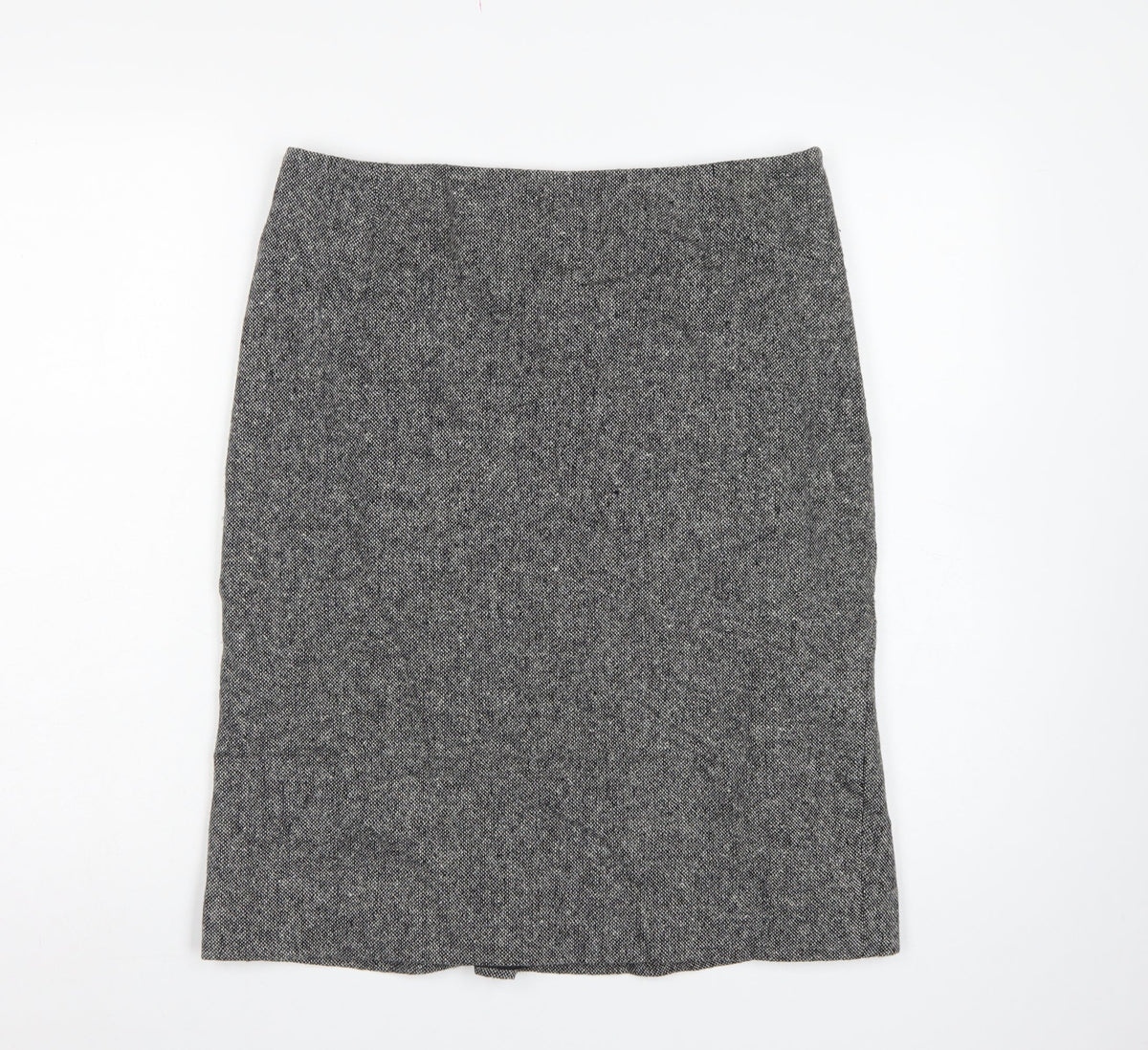Hobbs Women’s Grey Wool Tweed Pencil Skirt Size 14 Lined