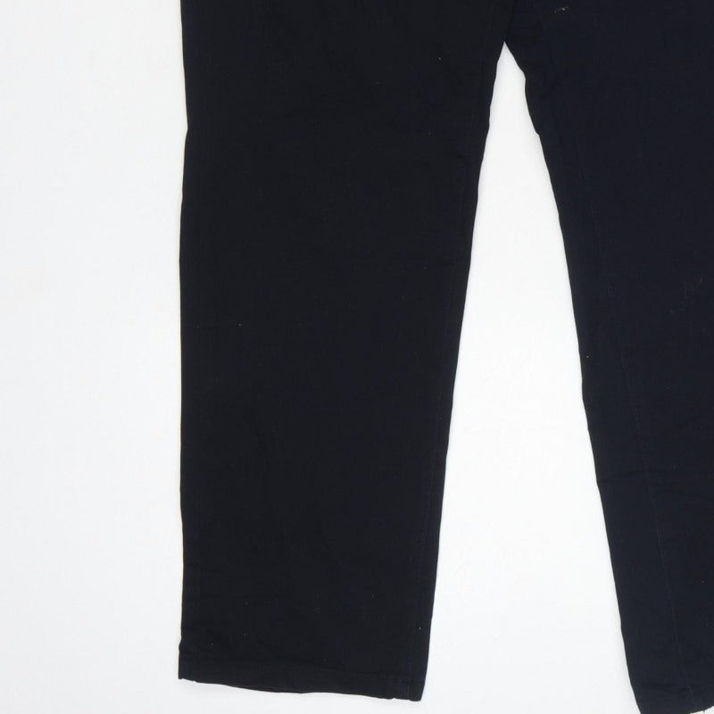 Next Men’s Black S Slim Fit Dress Trousers Flat Front