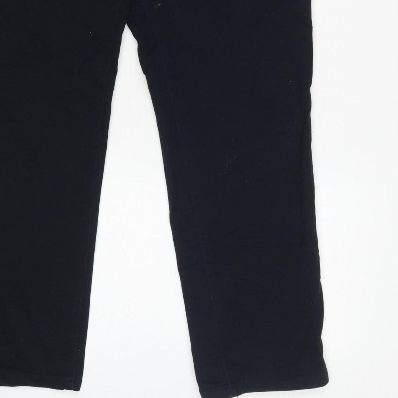 Next Men’s Black S Slim Fit Dress Trousers Flat Front