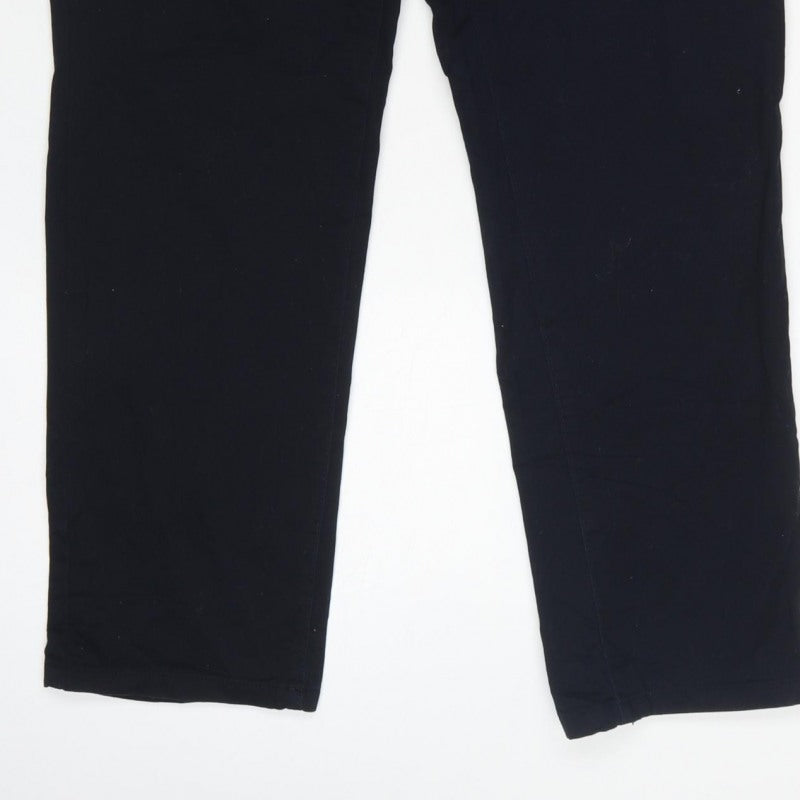 Next Men’s Black S Slim Fit Dress Trousers Flat Front
