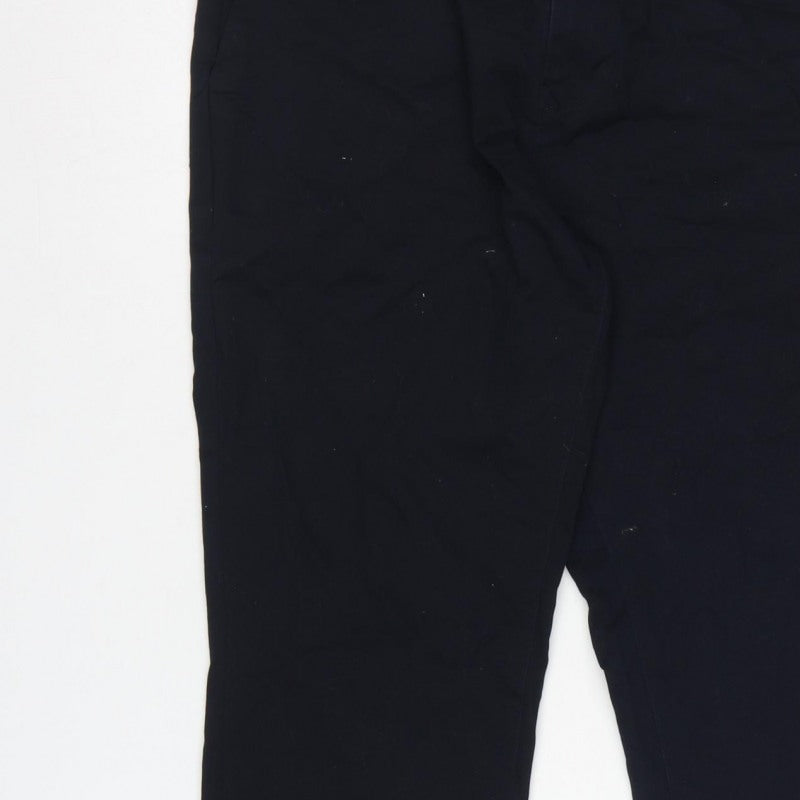 Next Men’s Black S Slim Fit Dress Trousers Flat Front