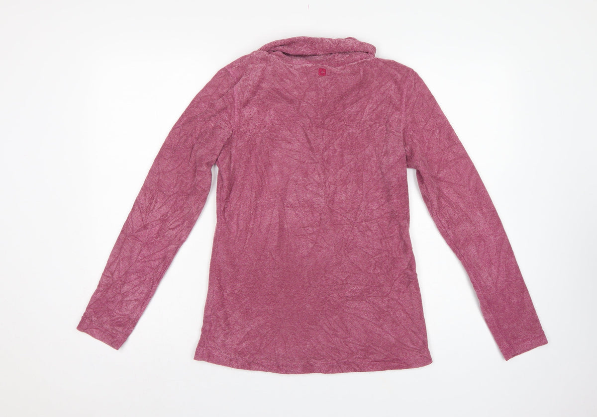 Mountain Warehouse Women’s Pink Cowl Neck Hoodie UK 8 Pullover