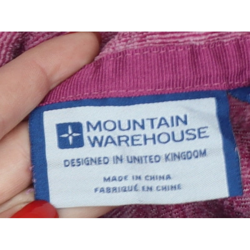 Mountain Warehouse Women’s Pink Cowl Neck Hoodie UK 8 Pullover