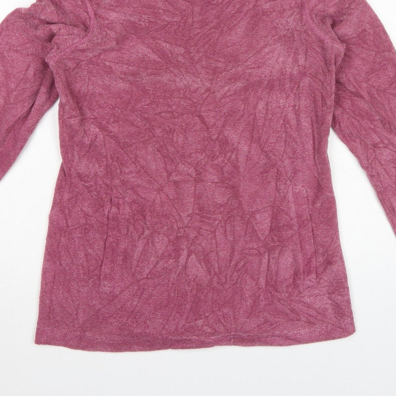 Mountain Warehouse Women’s Pink Cowl Neck Hoodie UK 8 Pullover