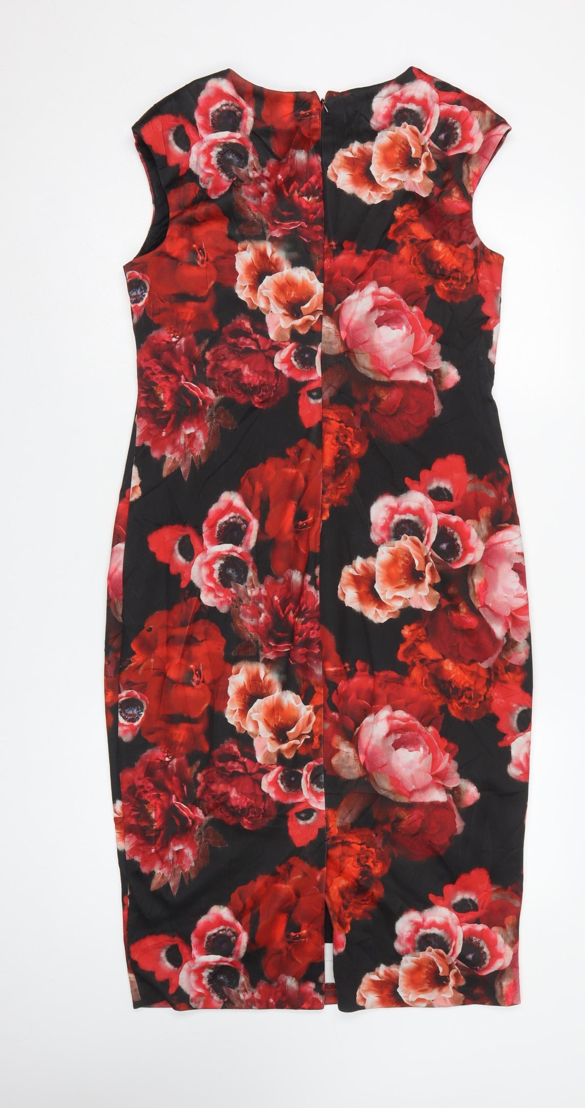 Therapy London Women Multicoloured UK 14 Floral Sheath Knee Dress