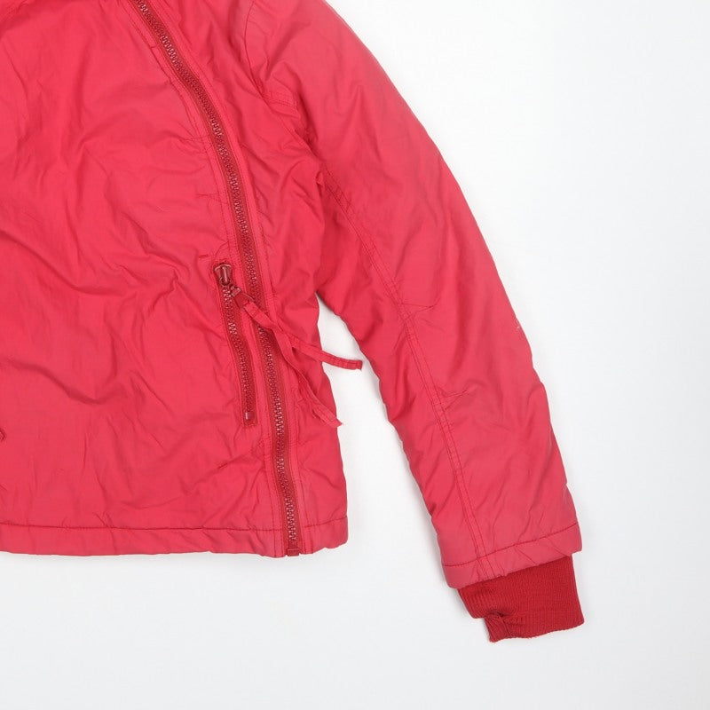 Bench Women’s Red M Hooded Ski Jacket Full Zip Pockets