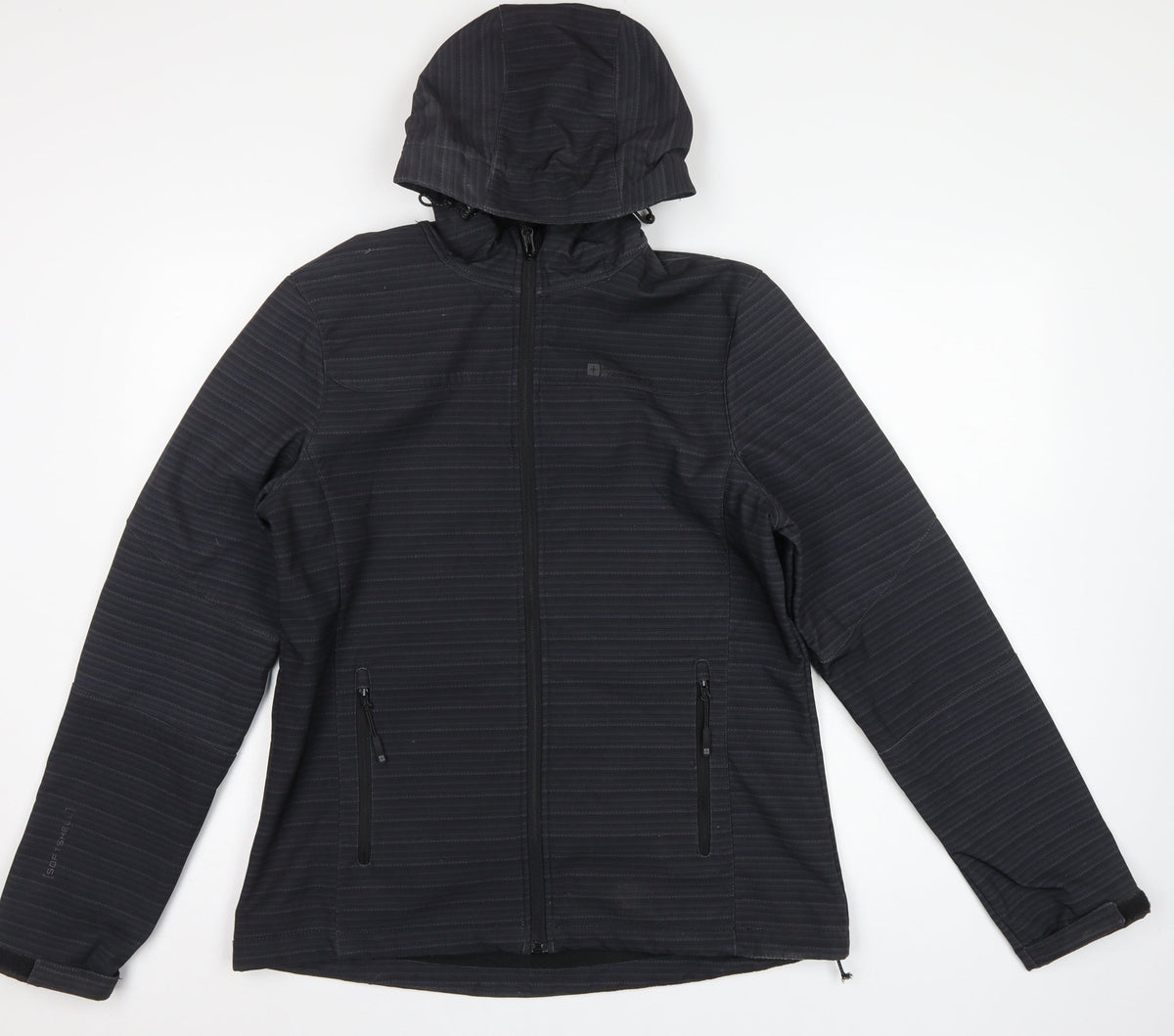 Mountain Warehouse Women’s Black Softshell Hooded Jacket UK 14