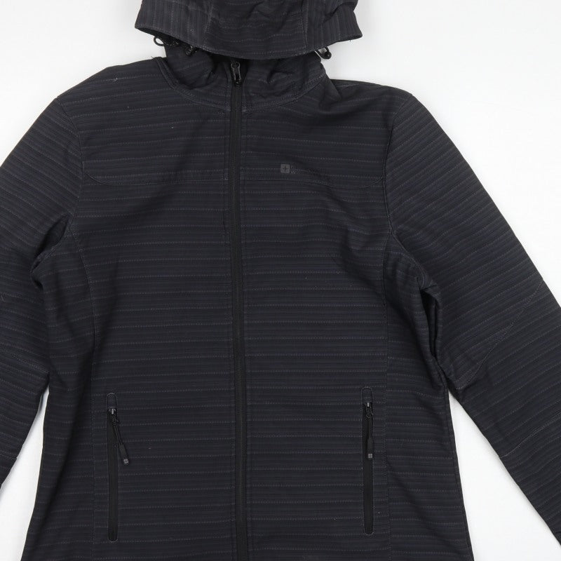 Mountain Warehouse Women’s Black Softshell Hooded Jacket UK 14