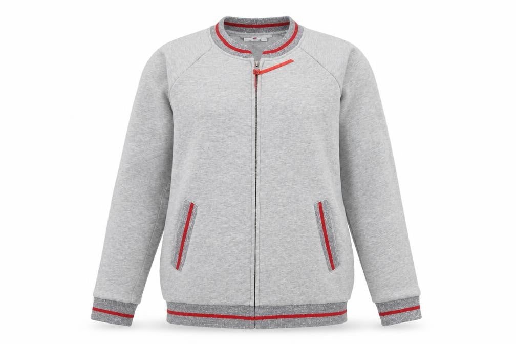 Boden Women’s Grey Full Zip Glitter Trim Sweatshirt UK 8