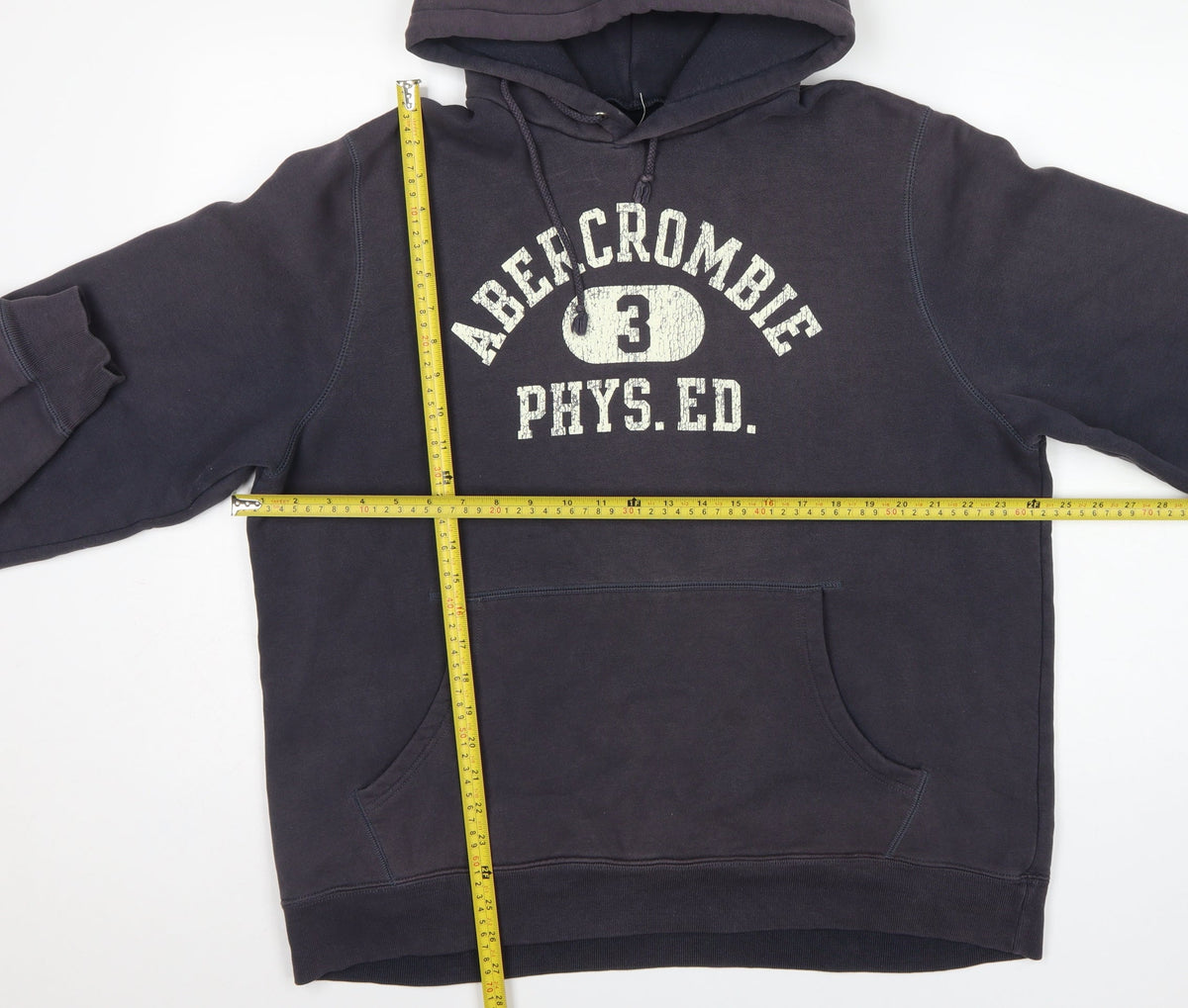 Abercrombie & Fitch Men’s Blue L Pullover Hoodie Graphic Logo