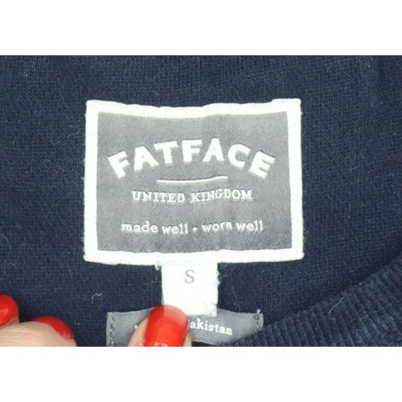 FatFace Men’s Blue S Pullover Crew Neck 88 Embroidered Sweatshirt