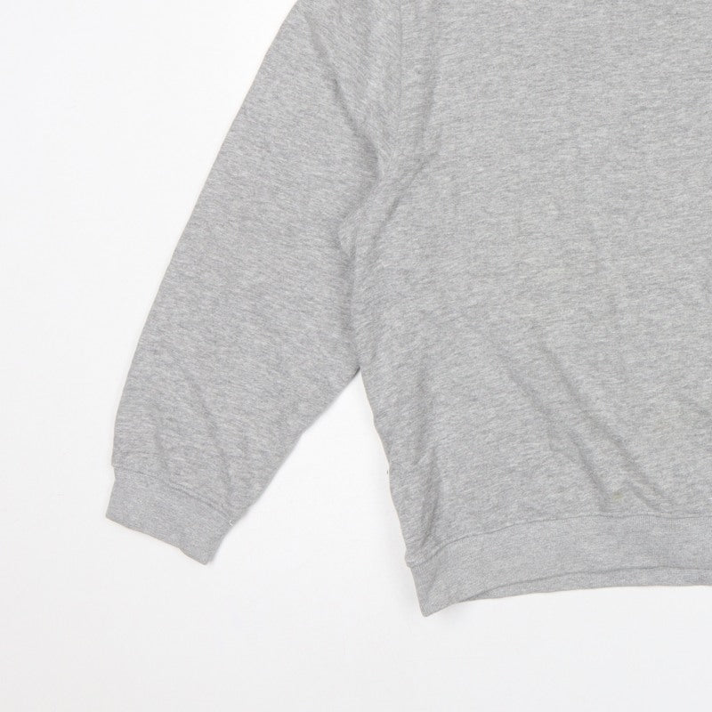 Nobody's Child Women Grey M Be Kind Embroidered Crew Sweatshirt