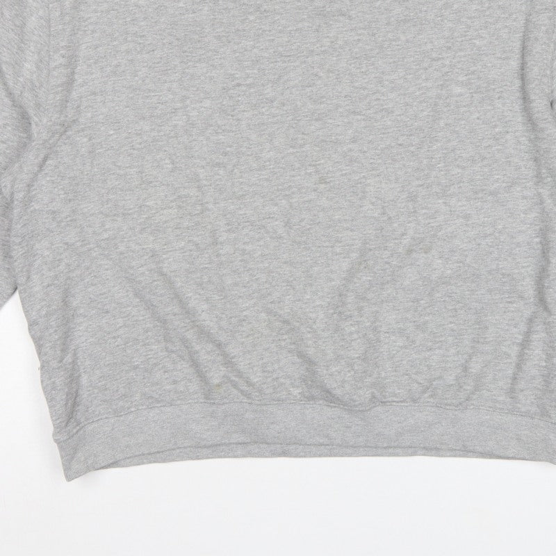 Nobody's Child Women Grey M Be Kind Embroidered Crew Sweatshirt