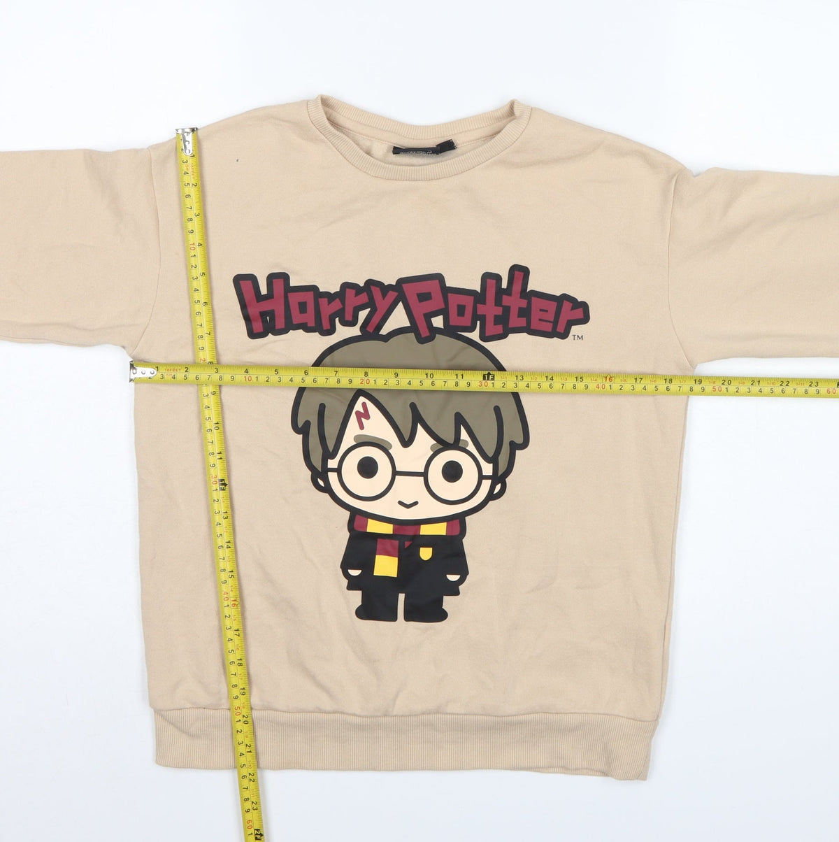 Harry Potter Girls Beige 12-13 Years Pullover Graphic Sweatshirt