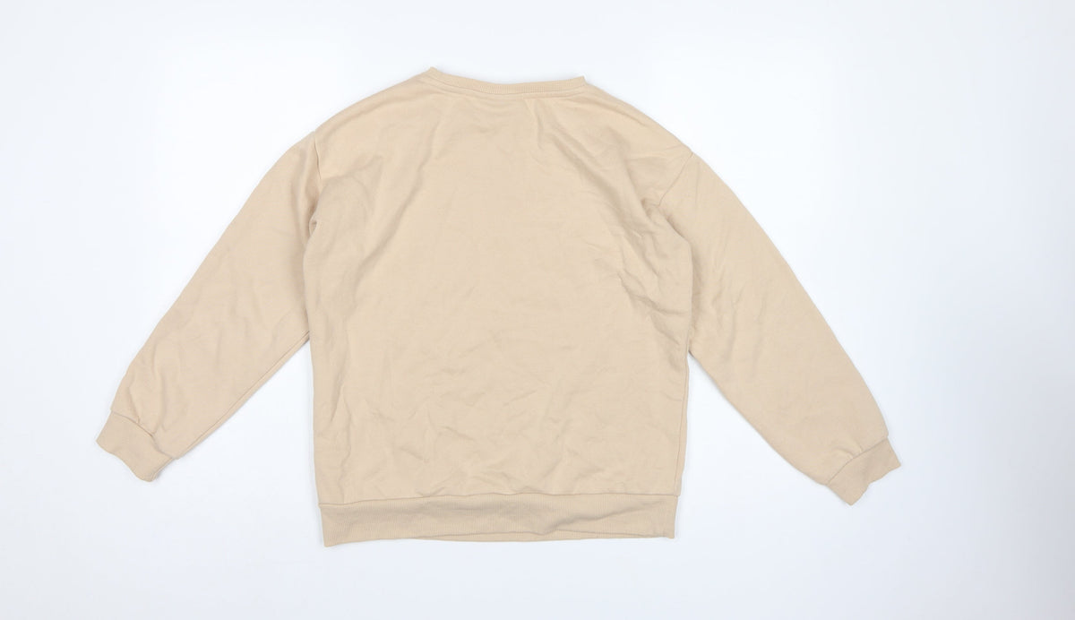 Harry Potter Girls Beige 12-13 Years Pullover Graphic Sweatshirt