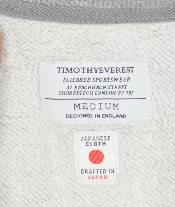 Timothy Everest Unisex Adults Grey M Pullover Crew Neck Sweatshirt