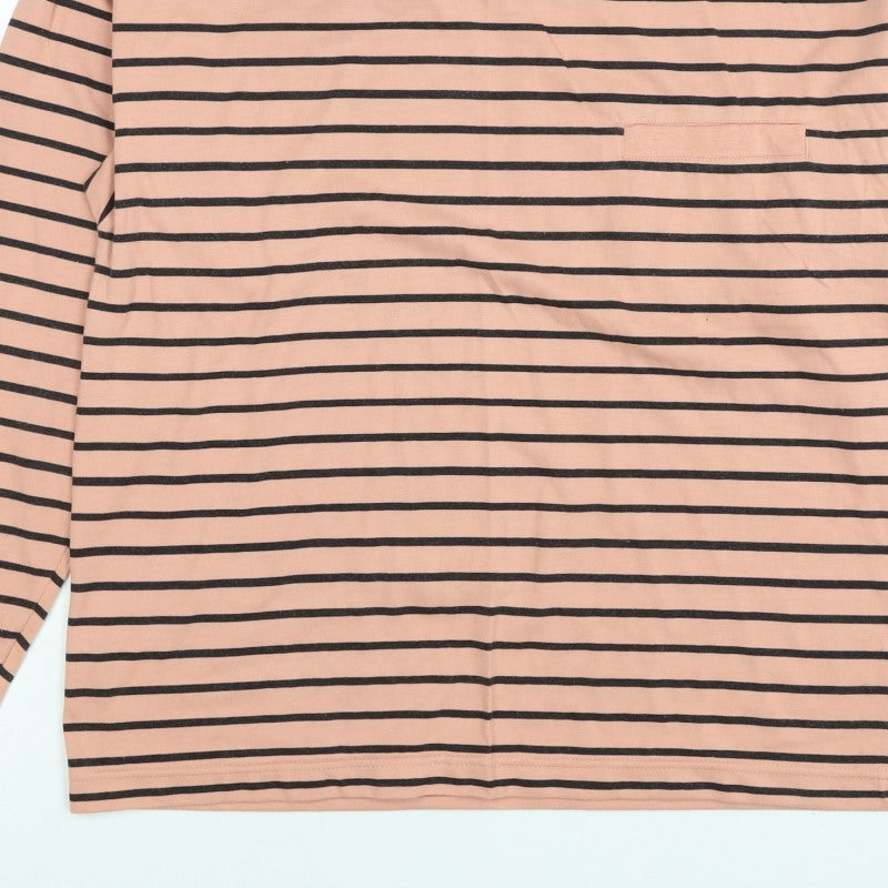 Great Queen Women’s Pink Striped Size 14 Long Sleeve Polo Top
