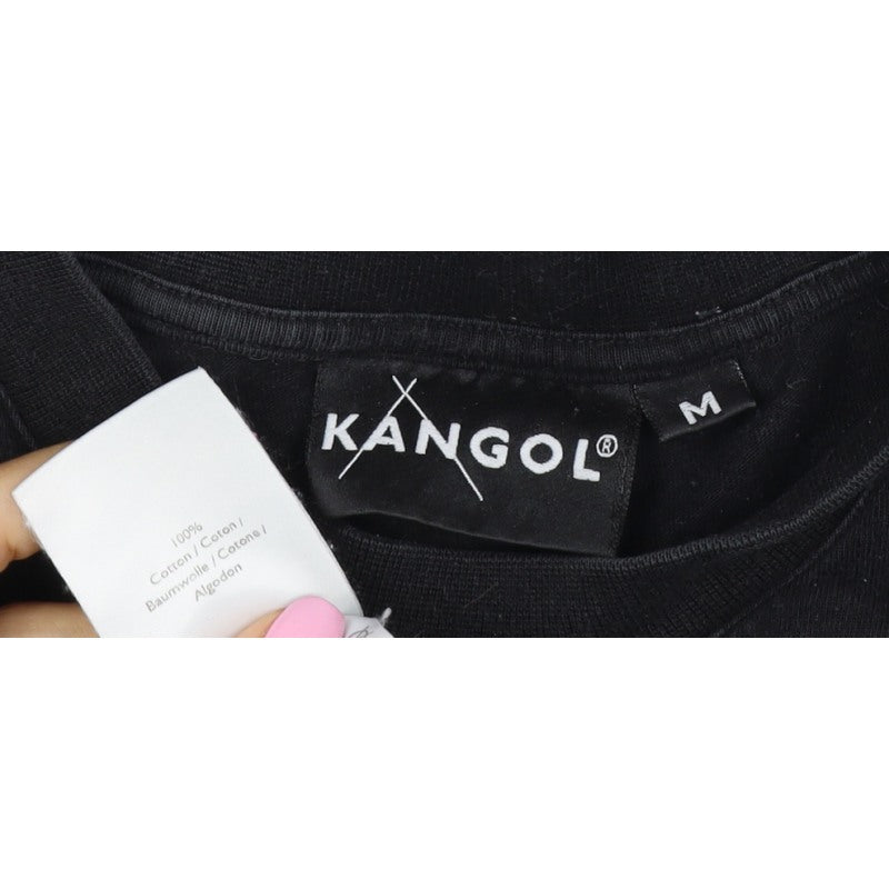 Kangol Women’s Black M Basic Logo Crew Neck Cotton T-Shirt