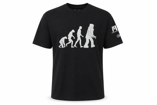 Champion Men’s Black M Robot Evolution Graphic Print T-Shirt