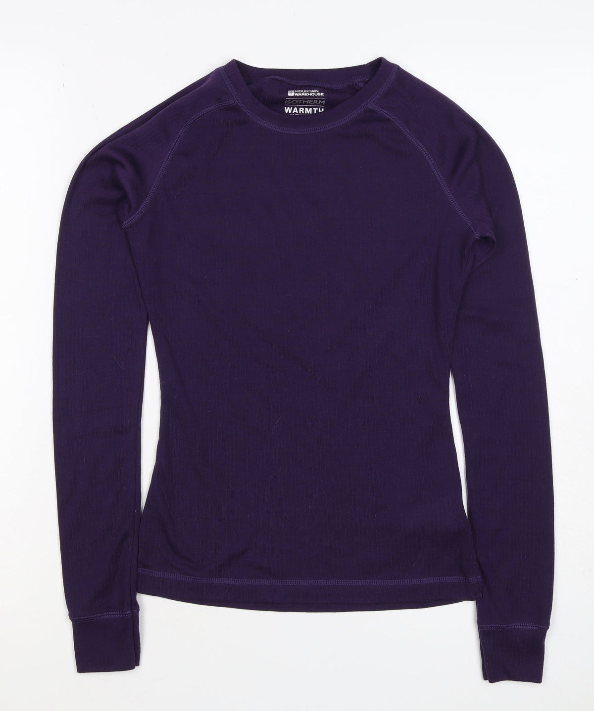 Mountain Warehouse Women Purple UK 6 Thermal Long Sleeve T-Shirt