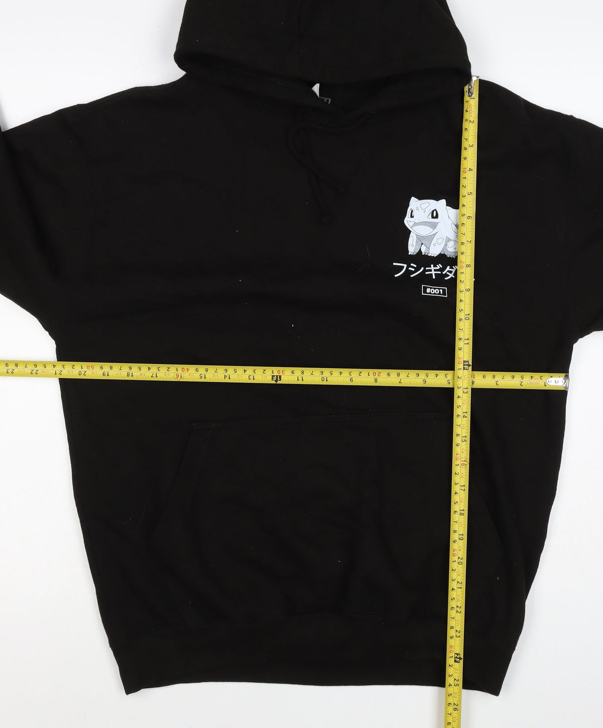 Just Hoods Men’s Black M Pokémon Bulbasaur Graphic Print Pullover Hoodie