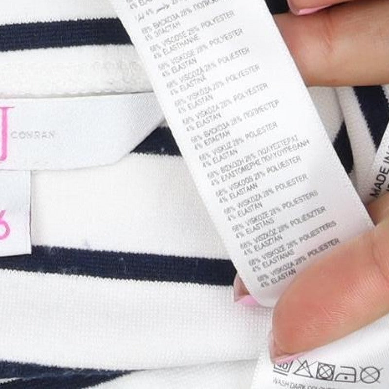 J by Jasper Conran Women White Navy Stripe Kimono Tie Blouse UK 16
