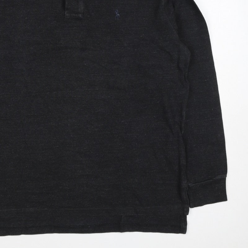 Polo Ralph Lauren Men’s Black M Long Sleeve Logo Polo Shirt