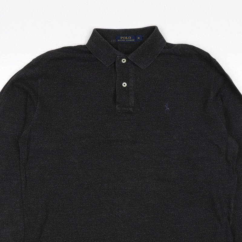 Polo Ralph Lauren Men’s Black M Long Sleeve Logo Polo Shirt