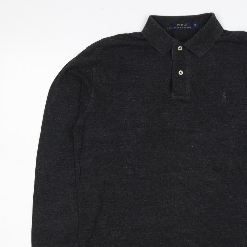 Polo Ralph Lauren Men’s Black M Long Sleeve Logo Polo Shirt