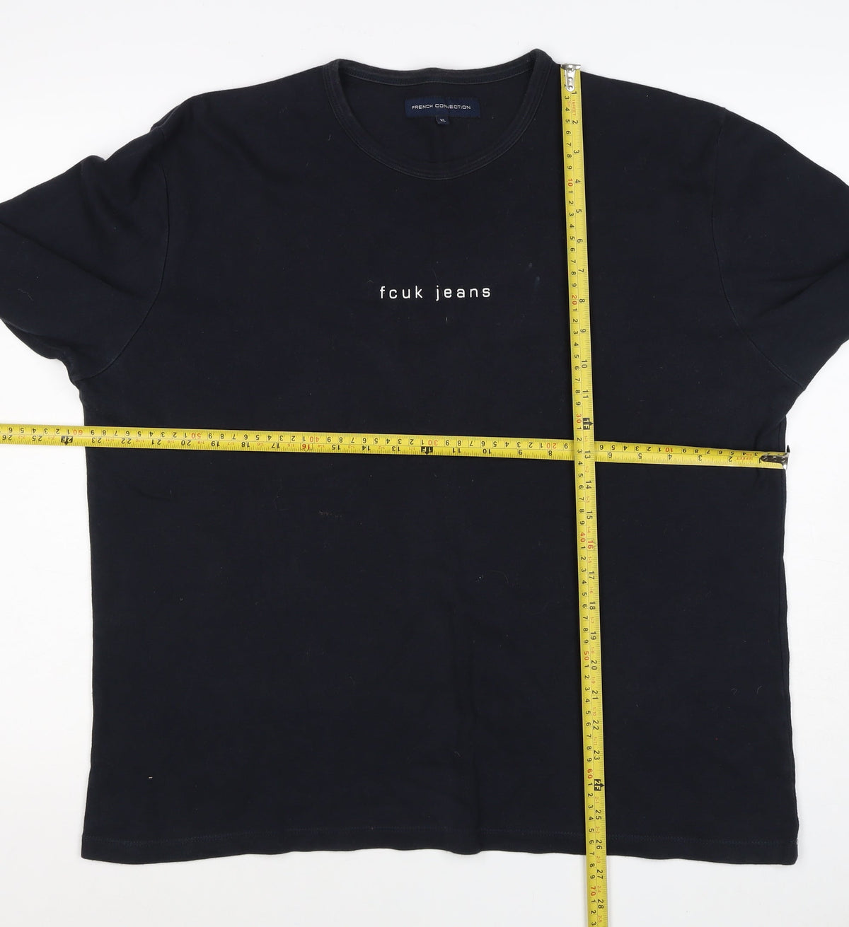 French Connection Women's Black XL Long Sleeve Logo T-Shirt