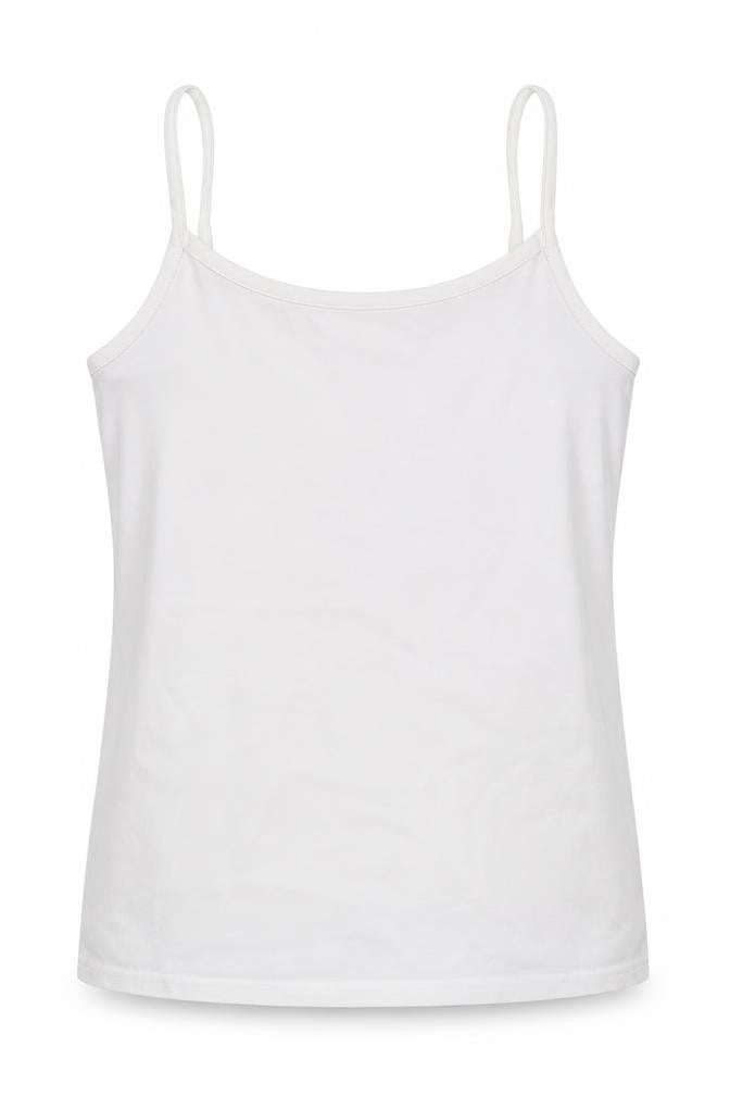 Fat Face Women White UK 10 Stretch Viscose Camisole Tank Top