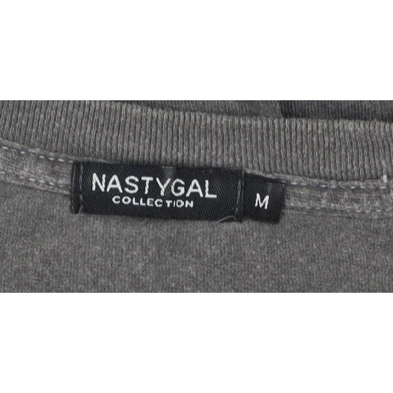 Nasty Gal Women’s Grey M Basic Eagle Heights Graphic T-Shirt