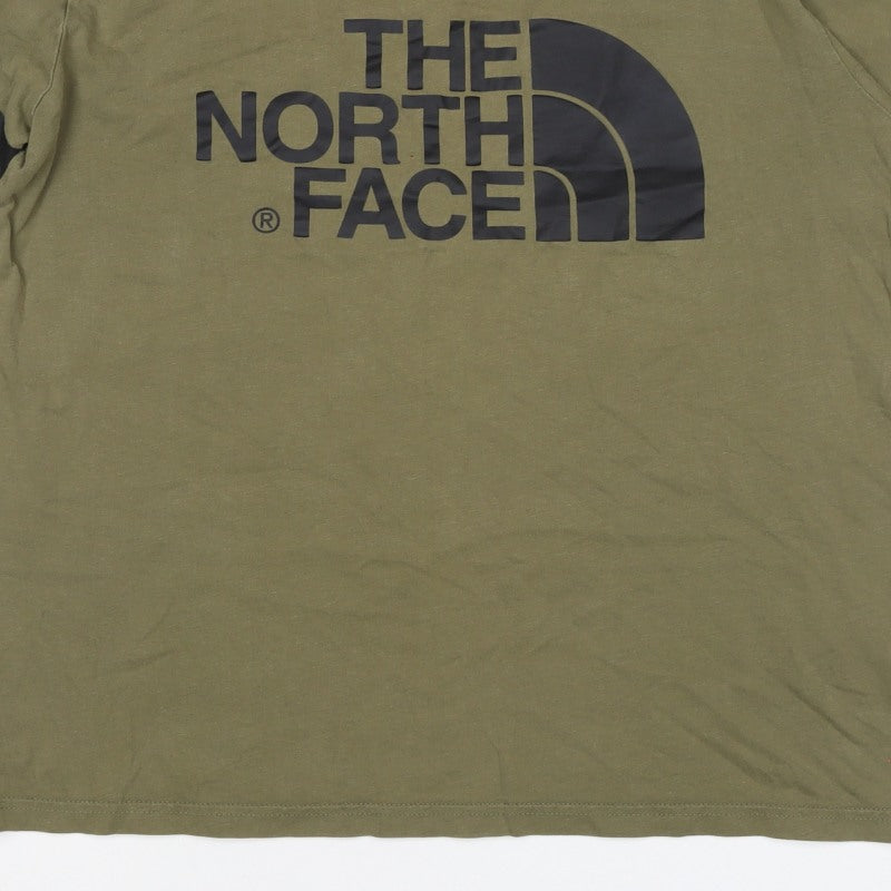 The North Face Women’s Green L Basic Logo Stripe T-Shirt