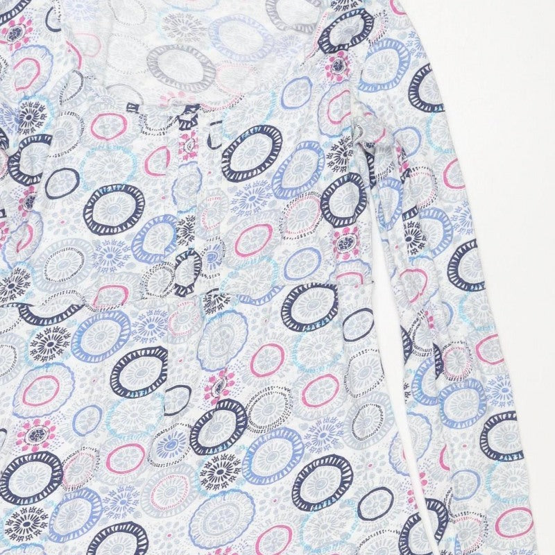 Lazy Jacks Women Multicoloured Size 10 Geometric Cotton Shift Dress