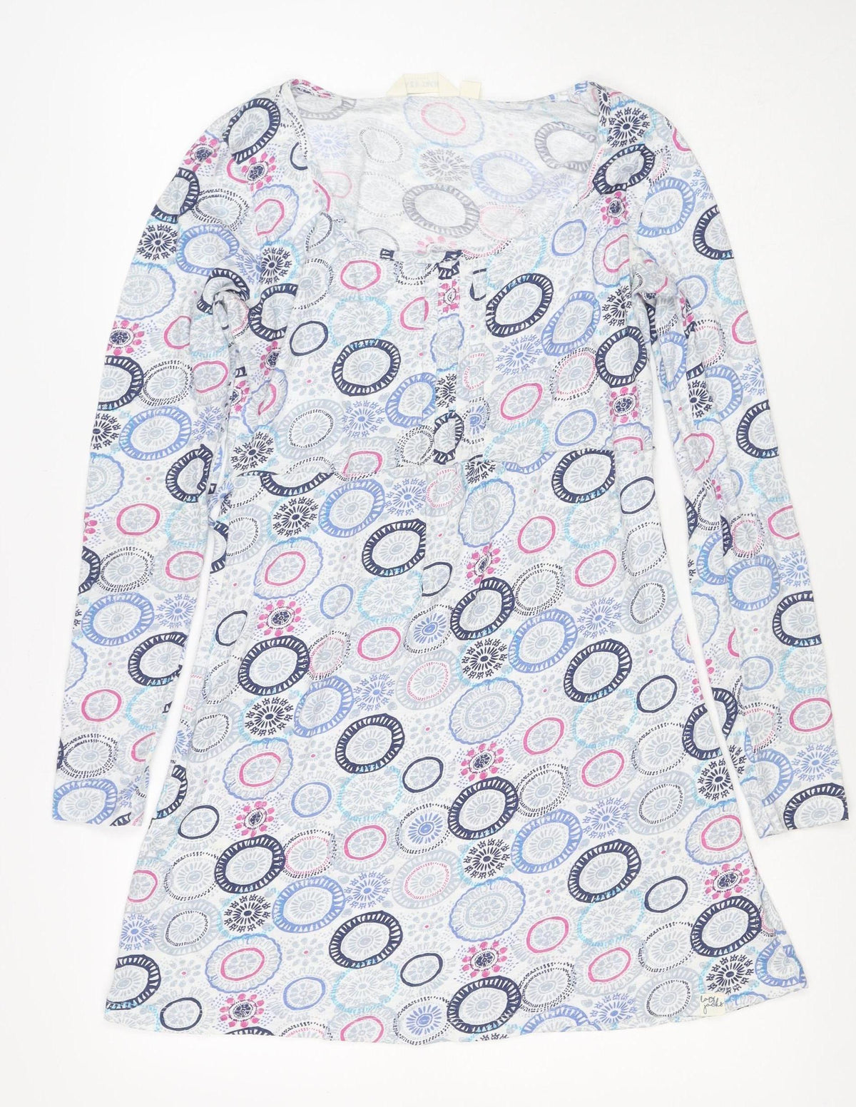 Lazy Jacks Women Multicoloured Size 10 Geometric Cotton Shift Dress