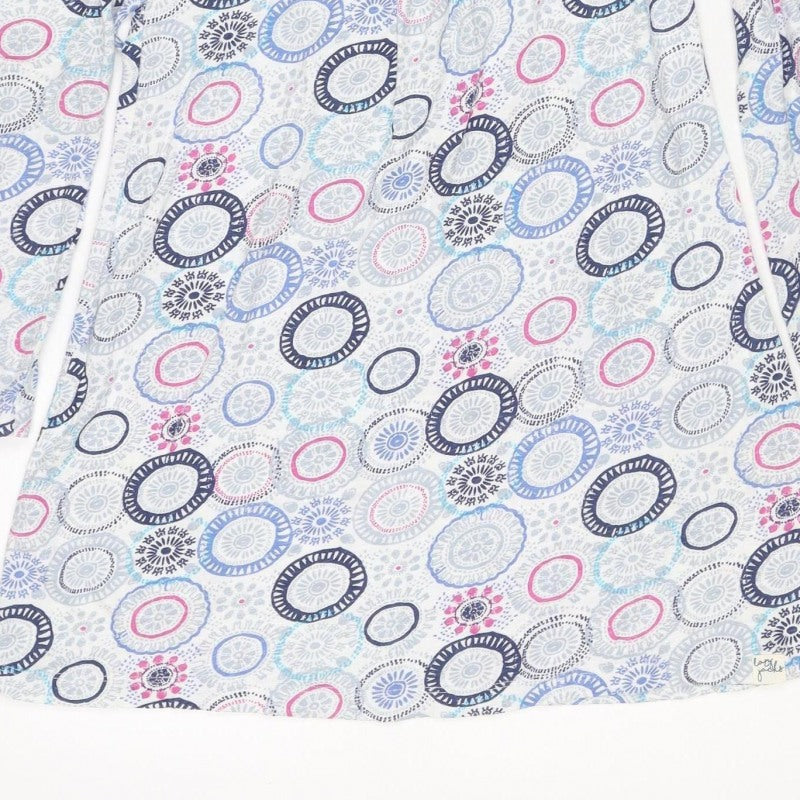 Lazy Jacks Women Multicoloured Size 10 Geometric Cotton Shift Dress
