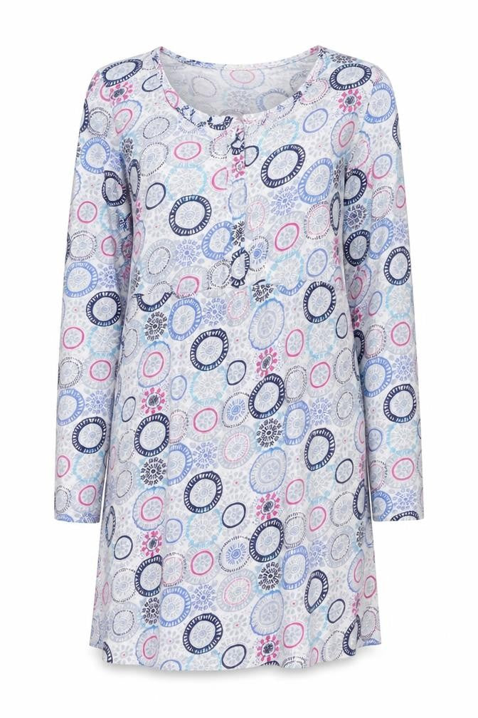 Lazy Jacks Women Multicoloured Size 10 Geometric Cotton Shift Dress