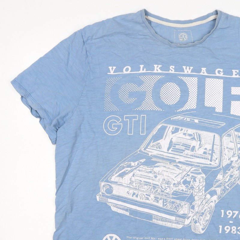 Volkswagen Men’s Blue M Golf GTI Graphic Crew Neck T-Shirt