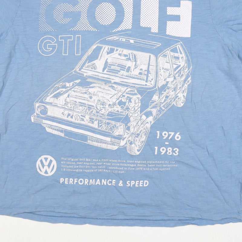 Volkswagen Men’s Blue M Golf GTI Graphic Crew Neck T-Shirt